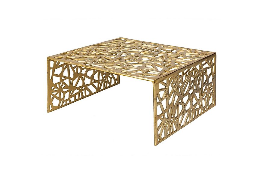 riess-ambiente Couchtisch ABSTRACT 60cm gold, Wohnzimmer · Metall · eckig · günstig online kaufen