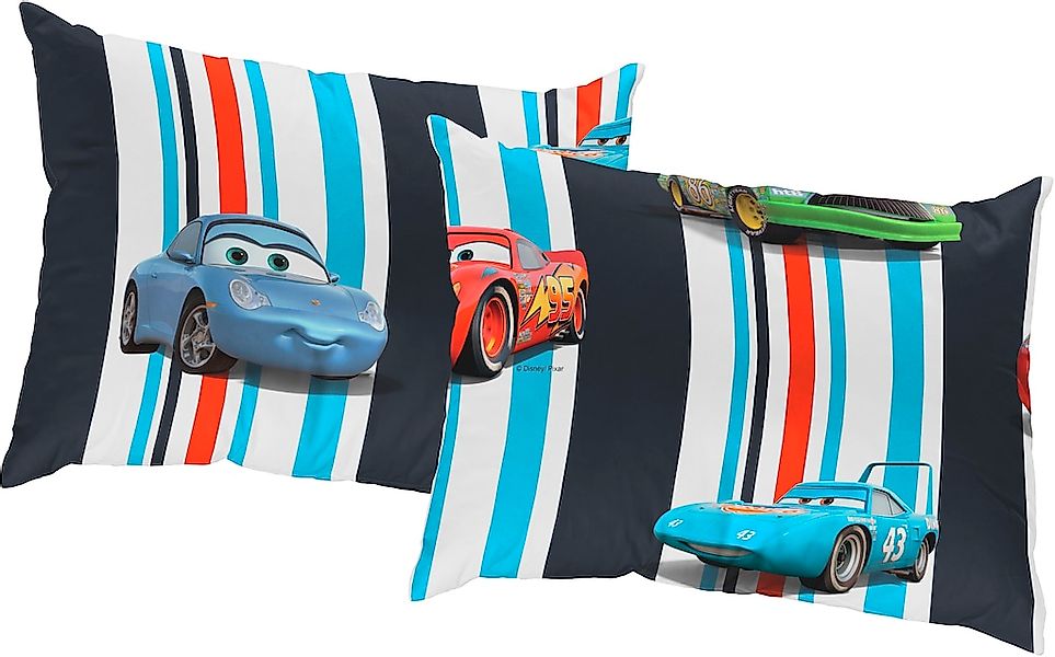 Wirth Dekokissen "Cars Stripes" Walt Disney, Kissenhülle ohne Füllung, 2 St günstig online kaufen