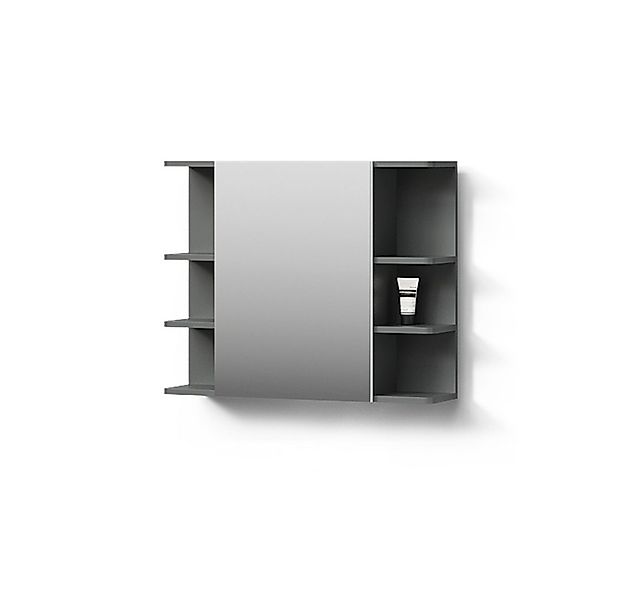 Livinity® Badezimmerspiegelschrank Fucino, Anthrazit/Anthrazit, 79.6 x 64 c günstig online kaufen