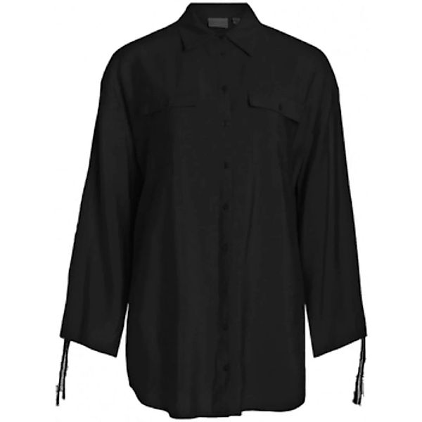 Vila  Blusen Klaria Oversize Shirt L/S - Black günstig online kaufen