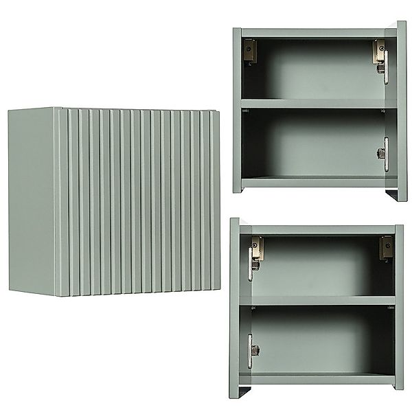 Lomadox Hängeschrank NEWPORT-56-GREEN Wandschrank Badschrank, Schilfgrün, günstig online kaufen