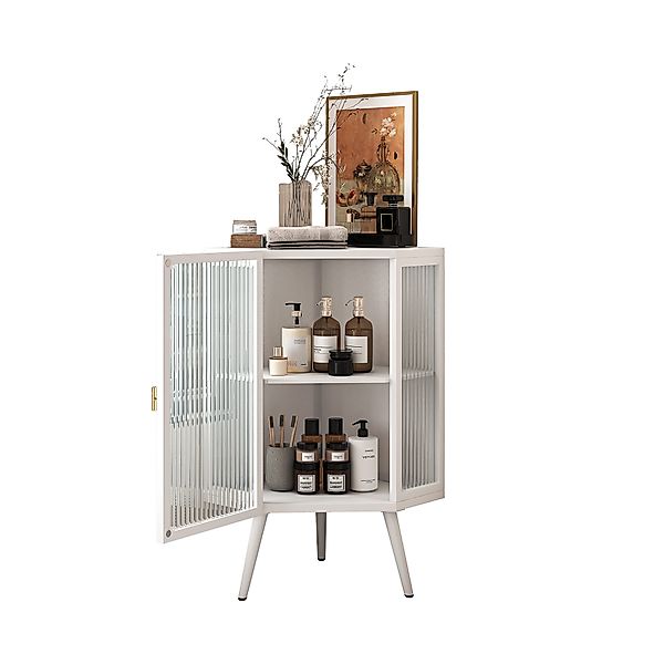 MODFU Eckschrank Stauraumschrank (mit Glastür & günstig online kaufen