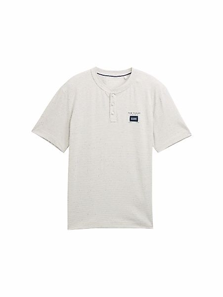 TOM TAILOR Henleyshirt, mit Logo-Label günstig online kaufen