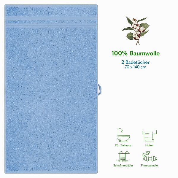 HAMMETEX Duschtuch 2er Set Badetücher 70x140 günstig online kaufen