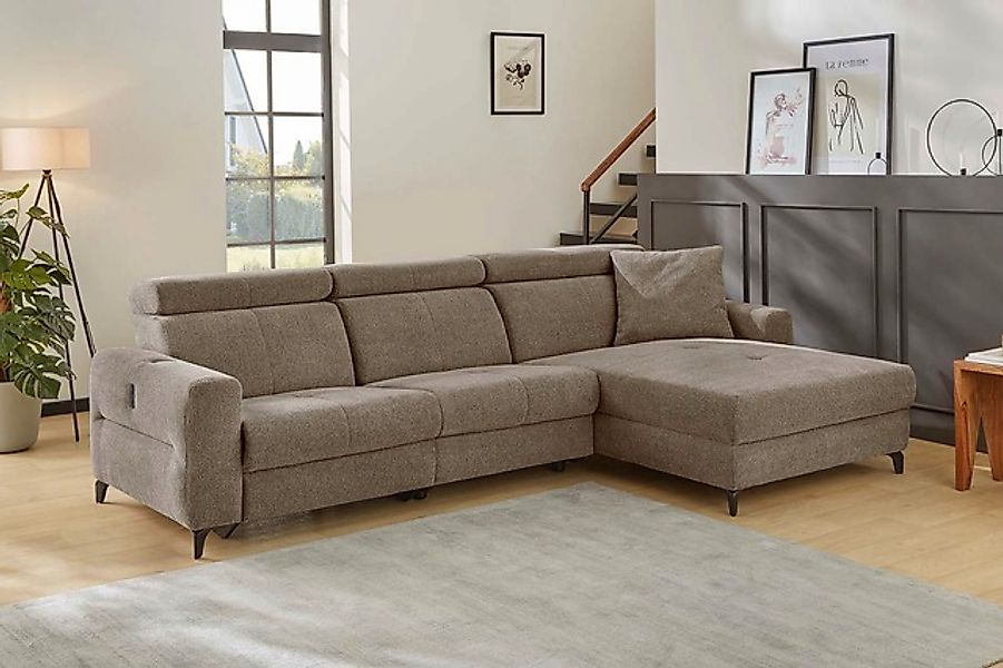 Jockenhöfer Gruppe Ecksofa »Monaco L-Form mit elektromotorischer Relaxfunkt günstig online kaufen