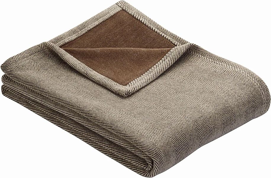 IBENA Wohndecke "Kulturgut" mit Wendeoptik, Kuscheldecke günstig online kaufen