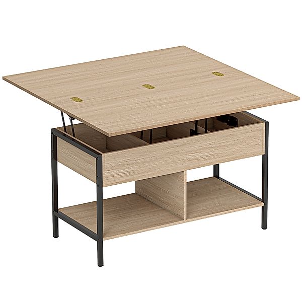 HOMCOM höhenverstellbarer und ausziehbarer Couchtisch, Wohnzimmertisch mit günstig online kaufen