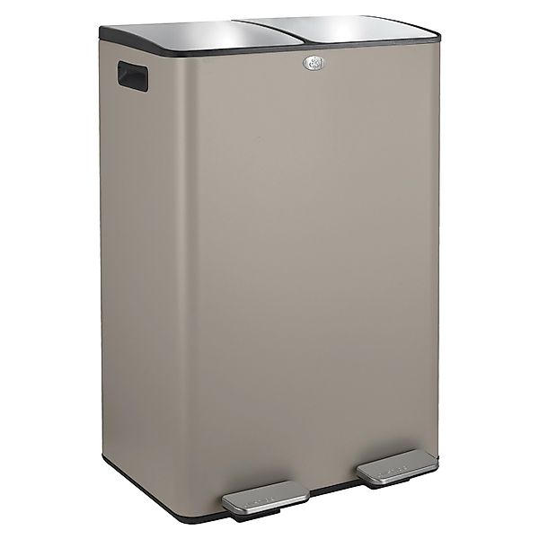 Spirella Kosmetikeimer Aliya 2 x 30 l Taupe Matt günstig online kaufen