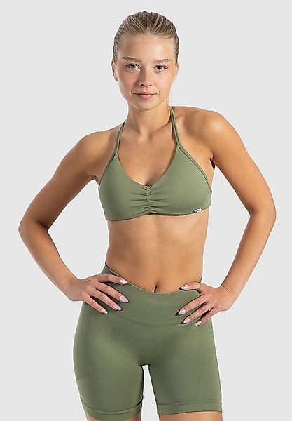 Smilodox Sport-BH Esta, Neckholder Bra, Ringverschluss, Geraffte Front ohne günstig online kaufen