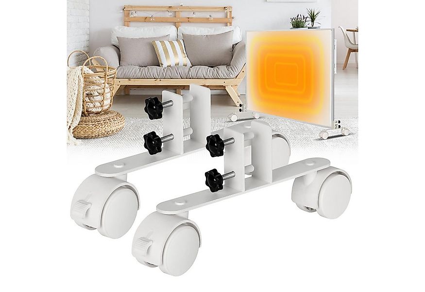 Clanmacy Standfuß mit Rollen Heizpanel Infrarotheizplatte für Infrarotheizu günstig online kaufen