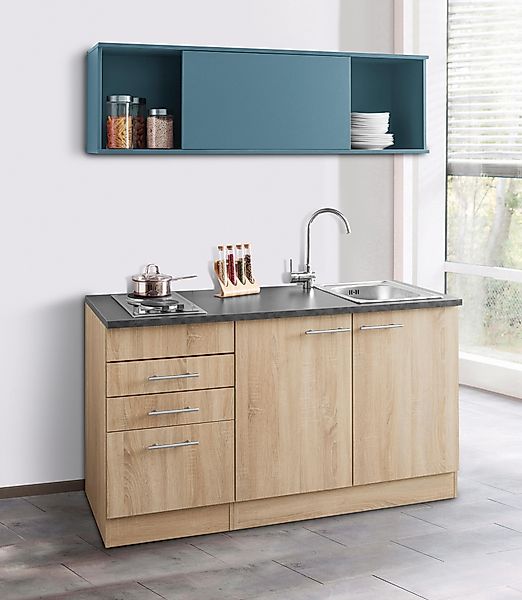OPTIFIT Pantryküche "Mini", Breite 150 cm, mit Kochfeld und Einbau-Spülbeck günstig online kaufen