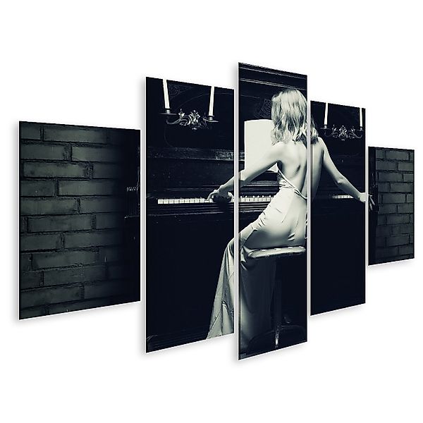 islandburner Leinwandbild Klavier Bilder günstig online kaufen