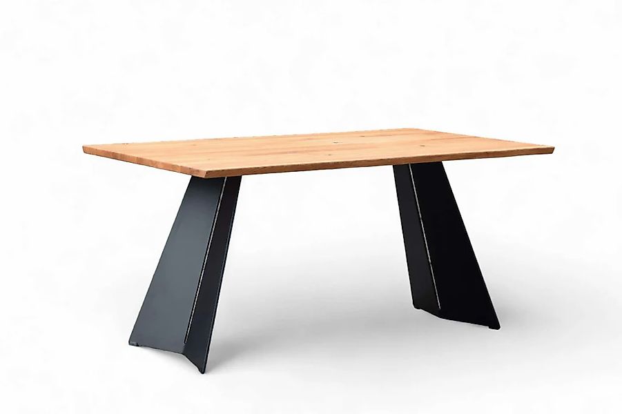 OTTO home Esstisch "Winteregg Küchentisch, Metall-Wangengestell, Wildeiche günstig online kaufen