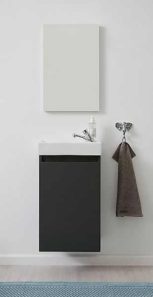 welltime Badmöbel-Set Oslo 2-teilig, (Komplett-Set, 3-St), Waschtisch mit W günstig online kaufen