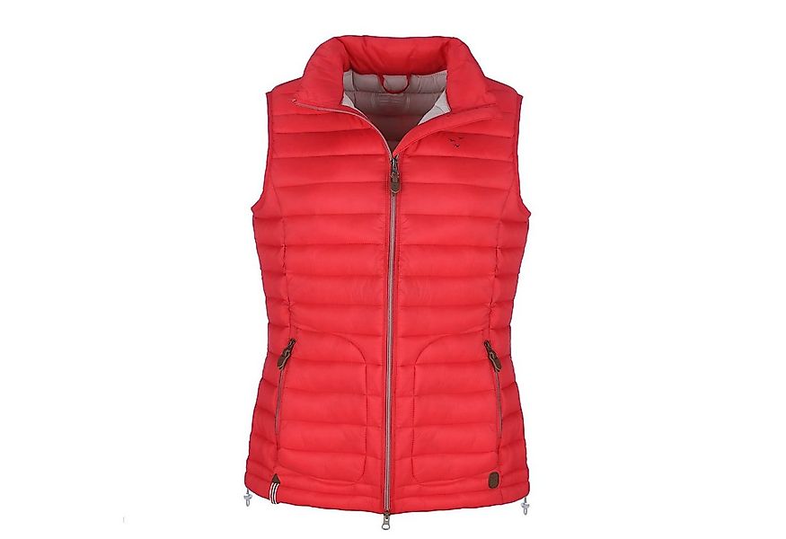 modAS Steppweste Damen Weste unifarben - mit Stehkragen und 2-Wege-Reißvers günstig online kaufen