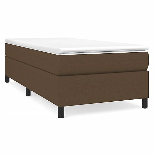 vidaXL Boxspringbett Dunkelbraun 100x200 cm Stoff1369121 günstig online kaufen