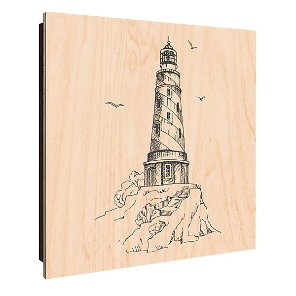 Banjado Großer Schlüsselkasten Holz 30x30cm Schwarz Scharnier Links 50 Hake günstig online kaufen