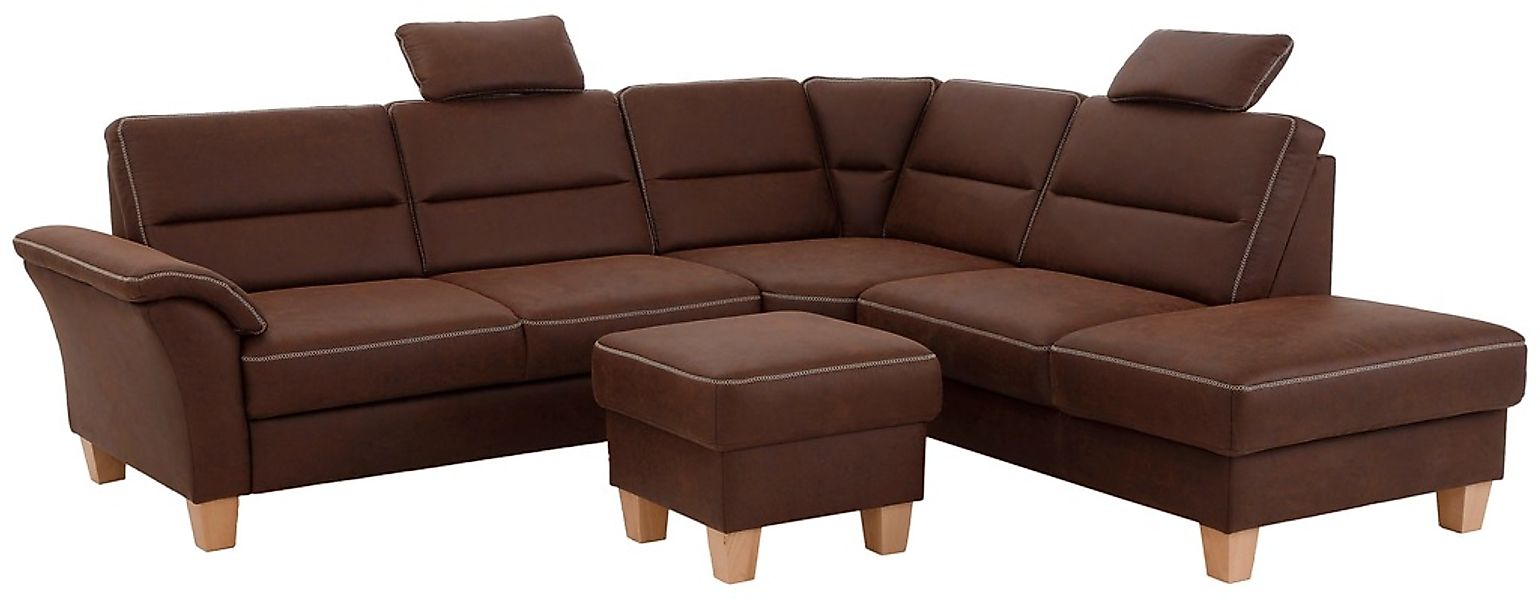 Home affaire Ecksofa »Soleo L-Form«, komfortabel durch Trapezecke mit Relax günstig online kaufen