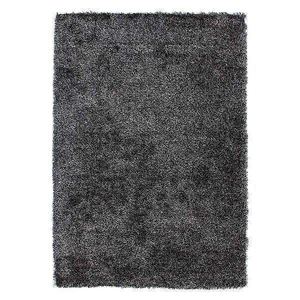 Hochflor Teppich in Anthrazit modern günstig online kaufen