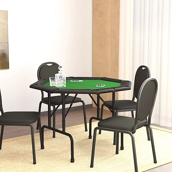 Vidaxl Pokertisch Klappbar 8 Spieler Grün 108x108x75 Cm günstig online kaufen