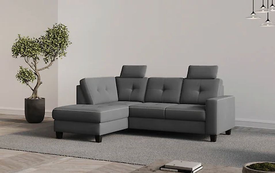 Places of Style Ecksofa »Varese«, Kreuznaht in beige günstig online kaufen