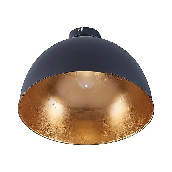 Lindby Deckenlampe Lya 9620831 Modern in Schwarz aus Metall 1-flammig E27 W günstig online kaufen