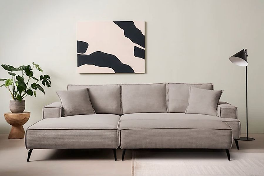 Home affaire Sitzgruppe »TVINNU, Polsterecke L-Form, Schlaffunktion, mit Ho günstig online kaufen