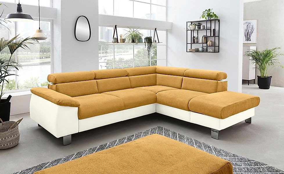 COTTA Polstergarnitur "Komaris L-Form", (Set), Set bestehend aus: Ecksofa m günstig online kaufen