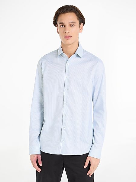 Calvin Klein Langarmhemd STRETCH COLLAR CHECK günstig online kaufen