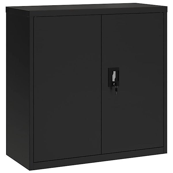 vidaXL Aktenschrank Schwarz 90x40x90 cm Stahl günstig online kaufen