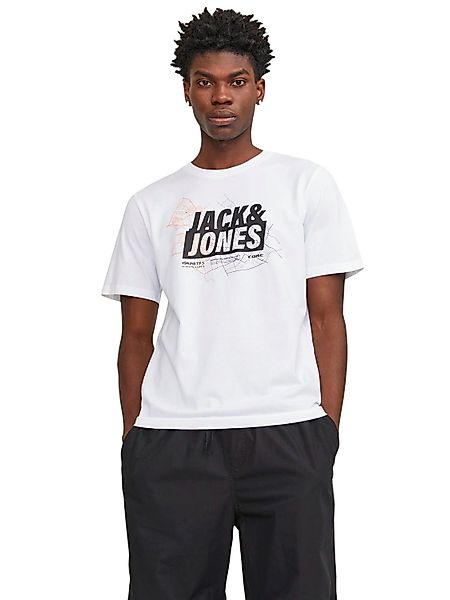 Jack & Jones Herren Rundhals T-Shirt JCOMAP LOGO - Regular Fit günstig online kaufen