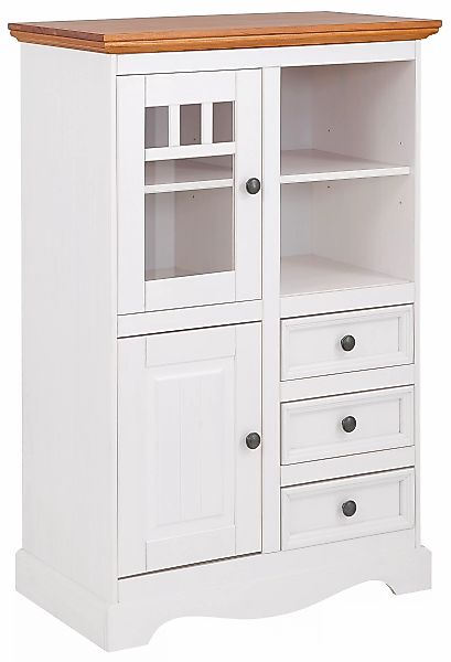 Home affaire Highboard "Melissa", Vitrine, Breite 80 cm günstig online kaufen