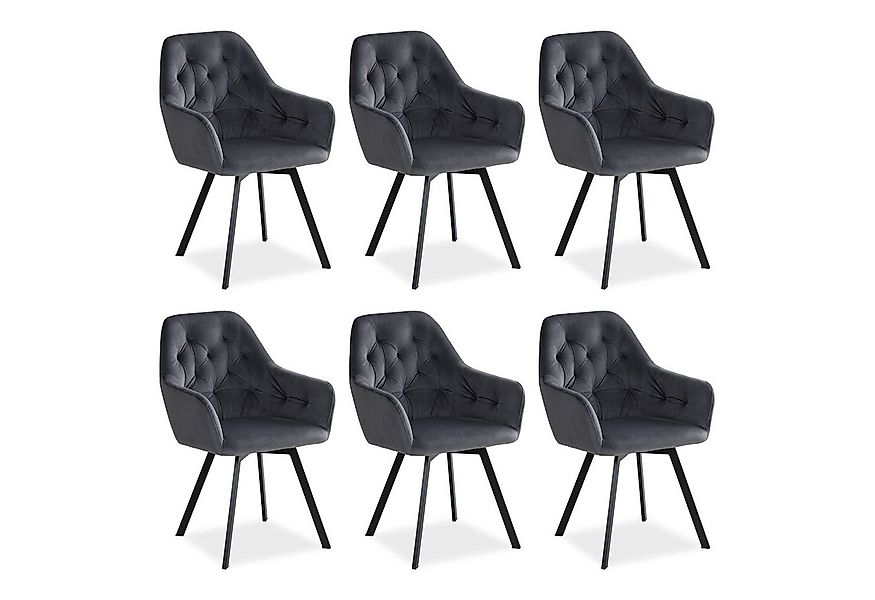 Homestyle4u Armlehnstuhl Polstersessel Stühle Küche Esszimmerstuhl Esszimme günstig online kaufen