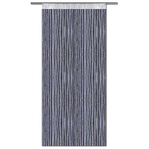 Bestlivings Metallic Fadenvorhang Trennvorhang Gardine 90 cm  x 200 cm Weiß günstig online kaufen