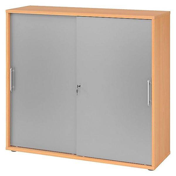 bümö Aktenschrank office Schiebetürenschrank Dekor: Buche/Silber - Griffe: günstig online kaufen