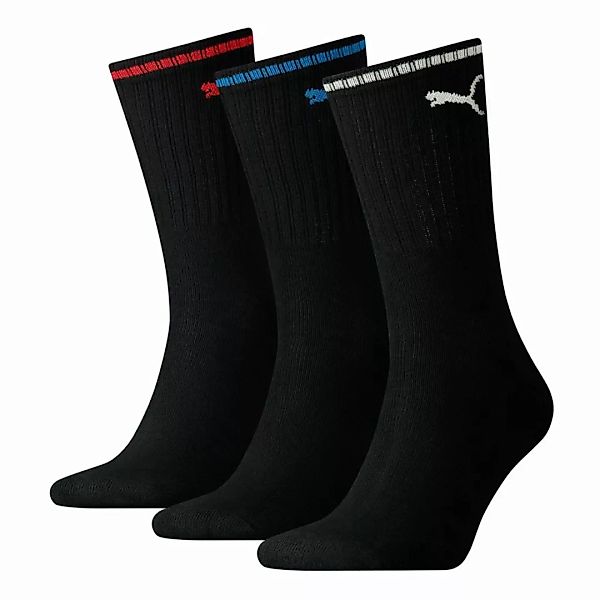 PUMA 3er Pack Unisex Socken - Sport Crew Stripe günstig online kaufen