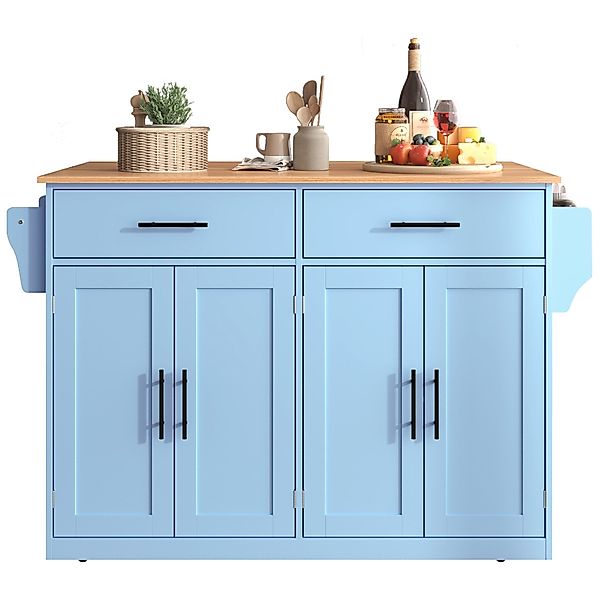 Ulife Servierwagen mit klappbarer Tischplatte, 120x46(71)x91,5 günstig online kaufen