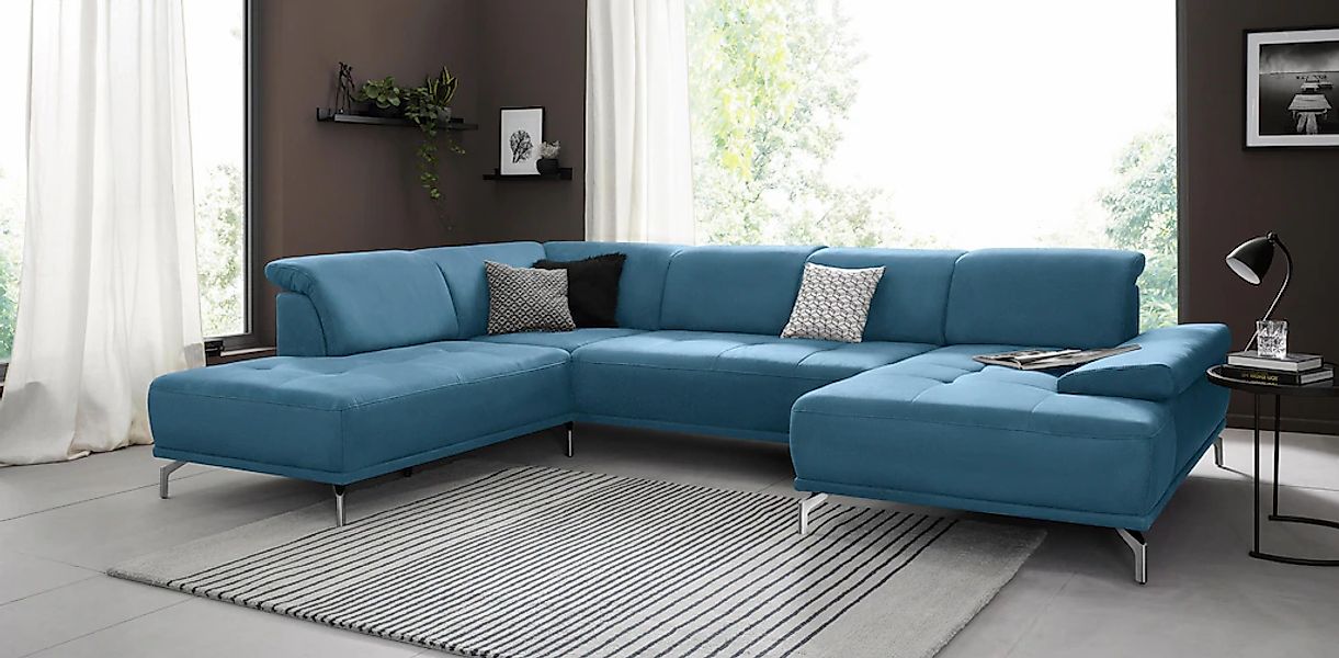 Home affaire Wohnlandschaft "Caluna" Inkl.Sitztiefenverstellung, wahlweise günstig online kaufen