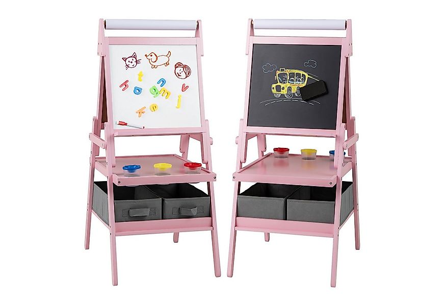 COSTWAY Standtafel, 3 in 1 Kinder magnetisch Kreidetafel doppelseitig günstig online kaufen