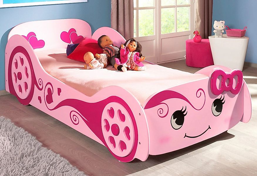 Vipack Kinderbett "LoveCar, in verspielter Optik, ein Highlight im Kinderzi günstig online kaufen