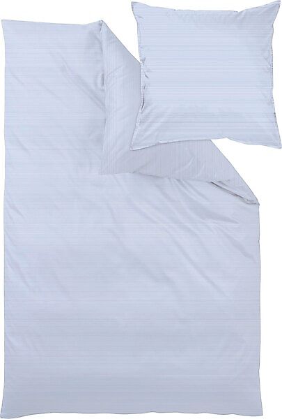 Curt Bauer Bettwäsche Mako-Brokat-Satin Bente sky günstig online kaufen