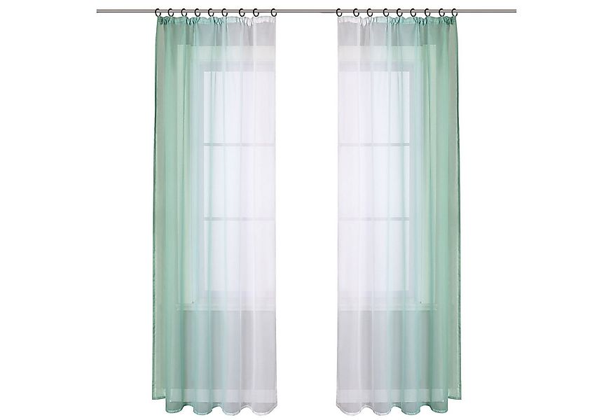 Joyswahl Gardine Minimalismus (2 St), Kräuselband, transparent, Farbverlauf günstig online kaufen