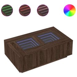 vidaXL Couchtisch Couchtisch mit Infinity-LED Braun günstig online kaufen
