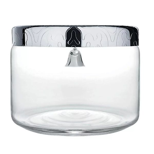 Alessi - Dressed Keksdose - transparent, edelstahl/glänzend poliert/H 15cm günstig online kaufen