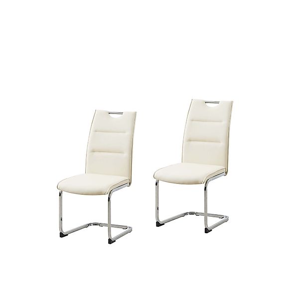 HTI-Living Freischwinger Schwingstuhl DannyC PU Creme günstig online kaufen