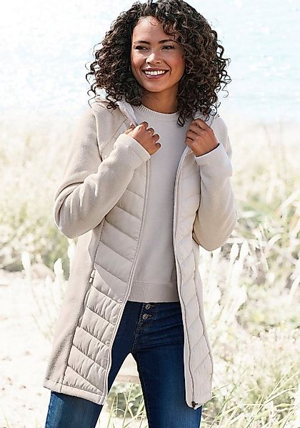 Vivance Steppjacke mit Strickfleece-Ärmeln günstig online kaufen