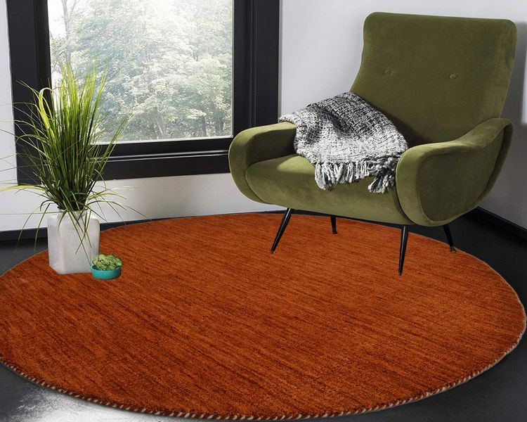 THEKO Wollteppich "Gabbeh Uni, Handweb Teppich, meliert, reine Wolle, handg günstig online kaufen