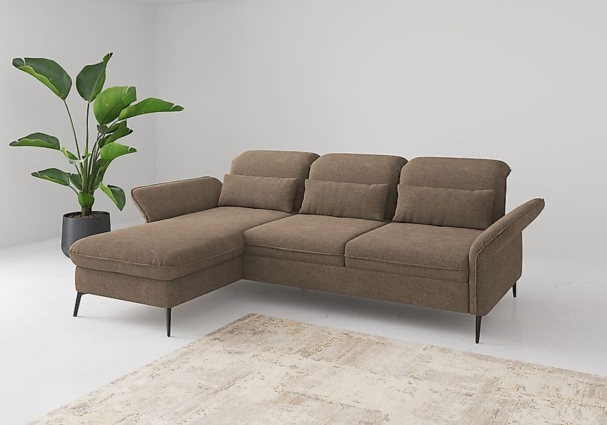 sit&more Ecksofa "Emely, inkl. Sitztiefenverstellung", wahlweise mit Bettfu günstig online kaufen