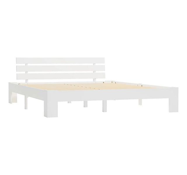 furnicato Bettgestell Massivholzbett Weiß Kiefer 180x200 cm (1-tlg) günstig online kaufen