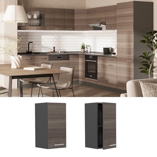 Vicco Hängeschrank R-Line, Edelgrau/Anthrazit, 30 cm günstig online kaufen